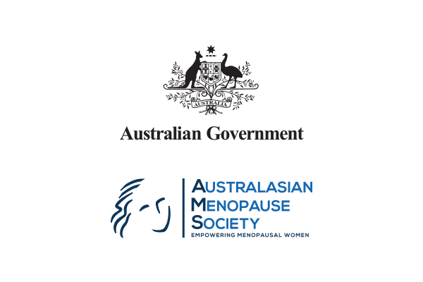 Australian Government and Australasian Menopause Society logos
