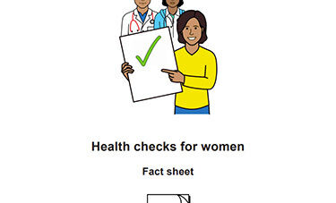 Health checks easy read factsheet cover