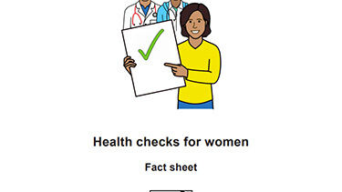 Health checks easy read factsheet cover