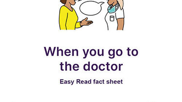 Cover of When you go to doctor Easy Read fact sheet