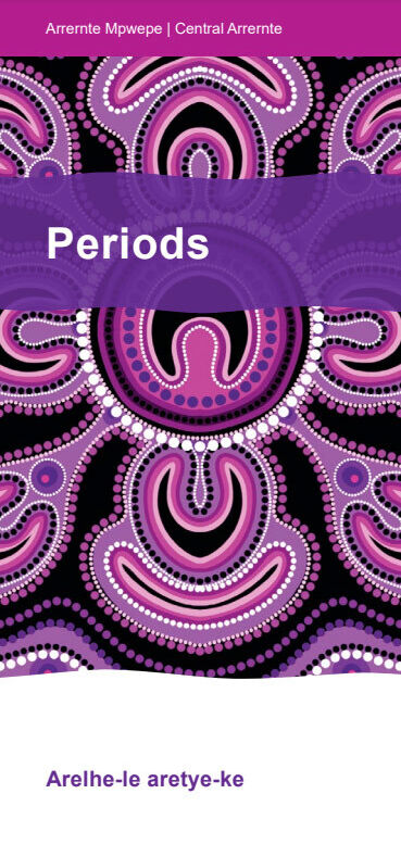 Cover of Periods booklet in Central Arrernte language