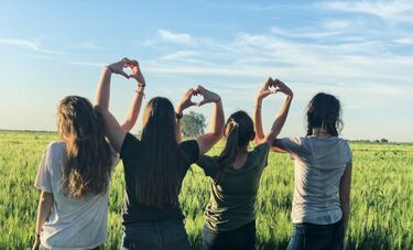 Group of women in a field