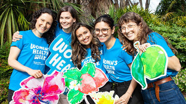 Jean Hailes staff in Women's Health Week shirts